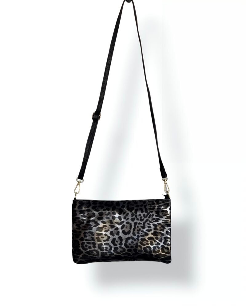 Λεοπάρ Δερμάτινη Τσάντα